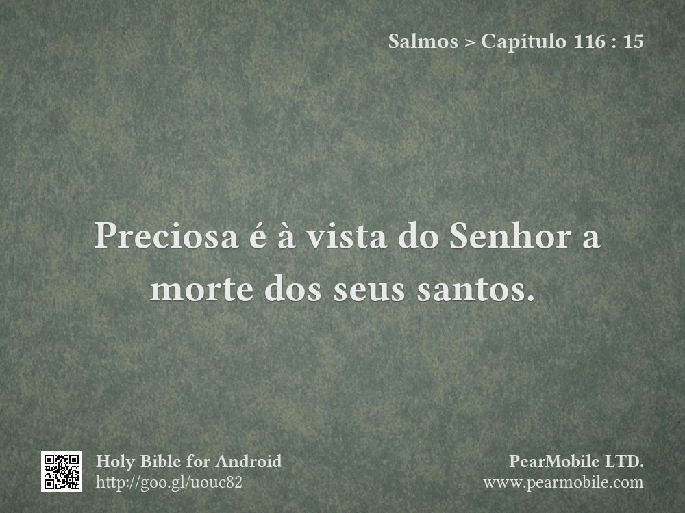 Salmos, Capítulo 116:15